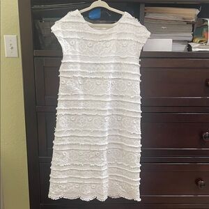 Elegant Zara White Lace Dress 13/14 girls